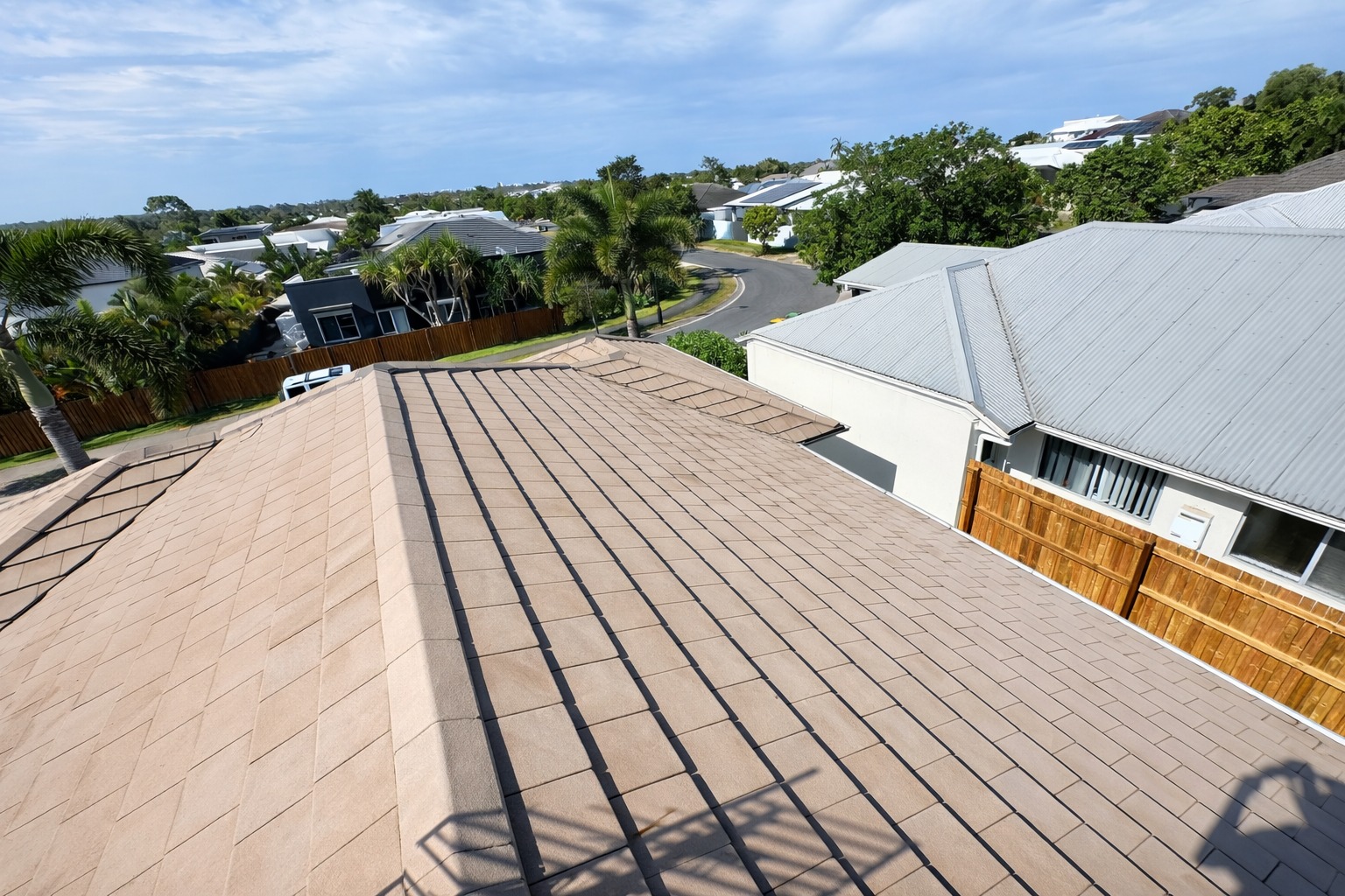 Concrete tile roof — after restoration